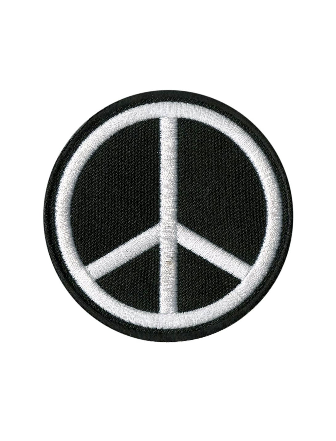 Peace Sign Iron-On Patch, , hi-res