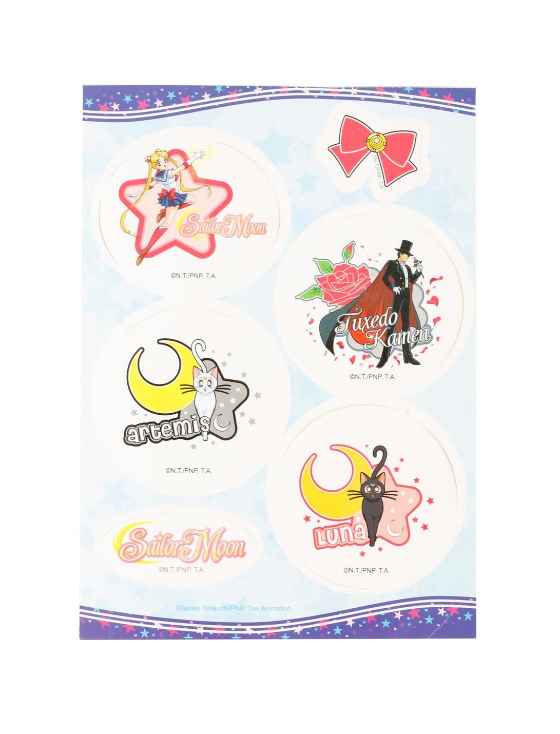 Sailor Moon Round Sticker Pack , , hi-res