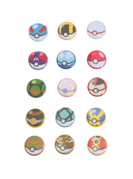 Loungefly Pokemon Poke Balls Puffy Sticker Pack | Hot Topic