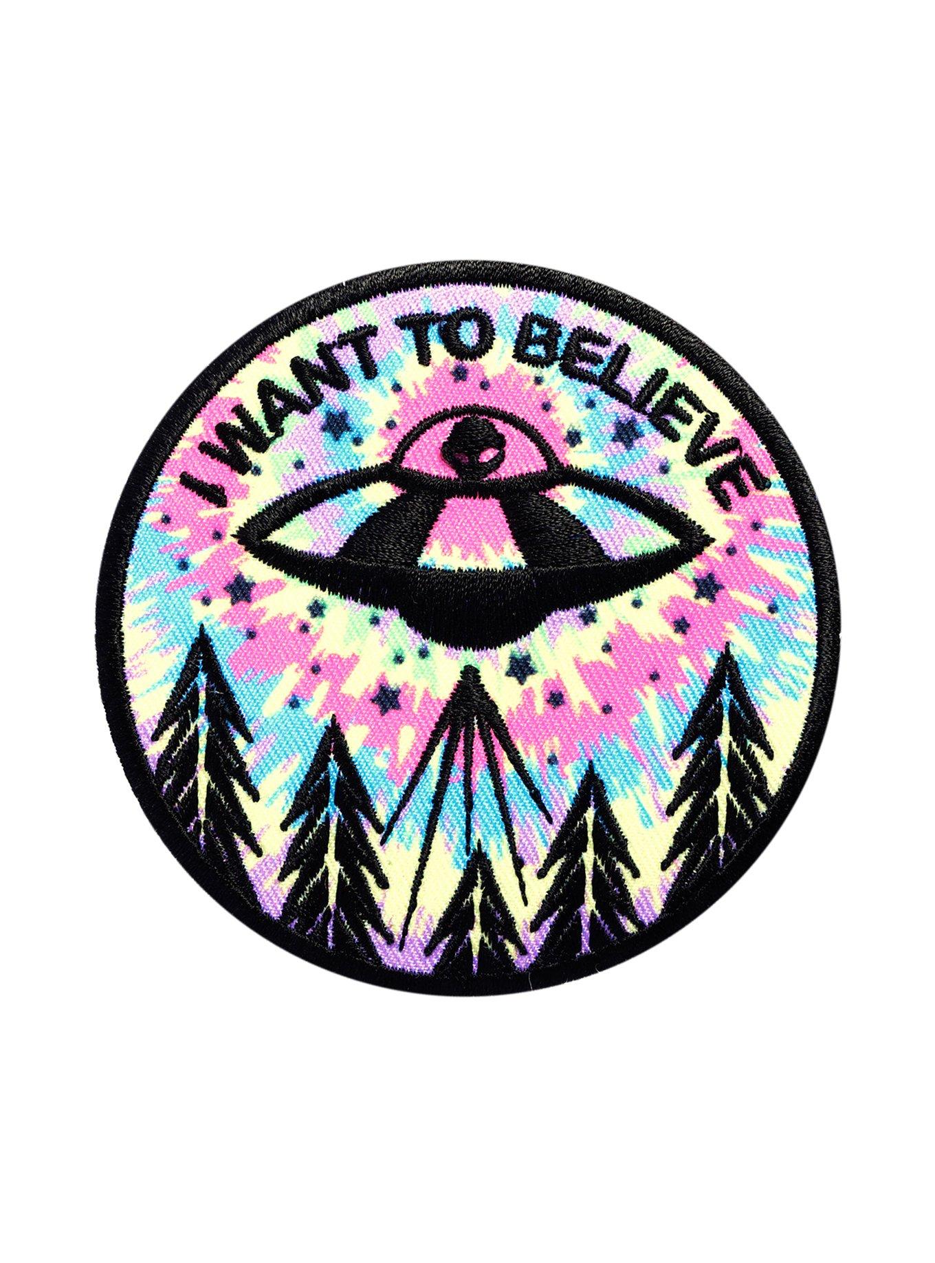 Loungefly I Want To Believe Iron-On Patch, , hi-res