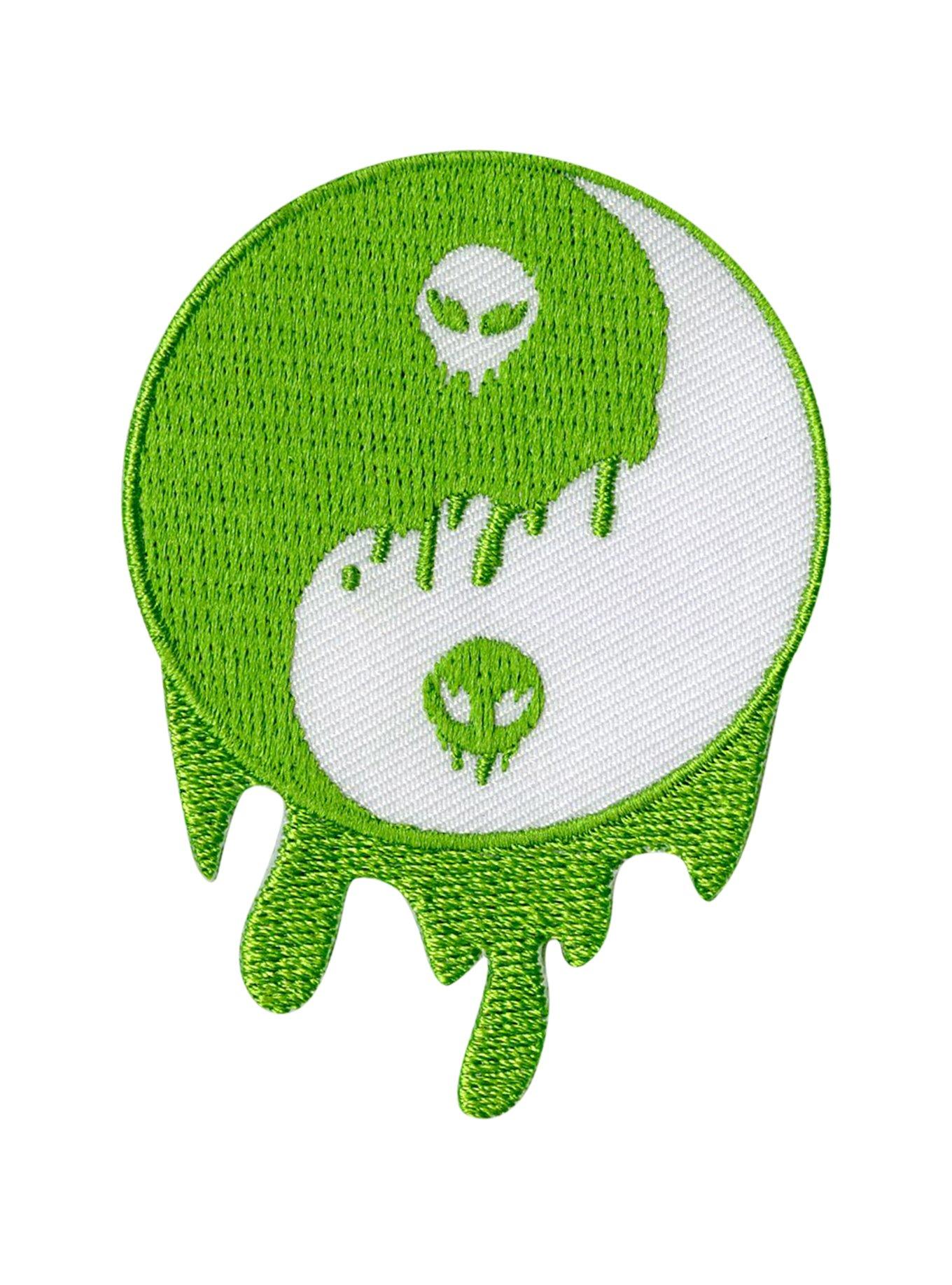 Alien Yin-Yang Iron-On Patch, , hi-res