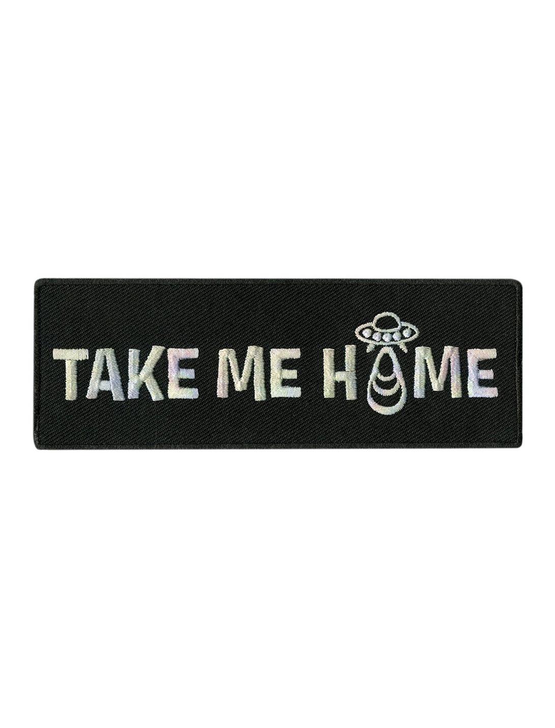 Take Me Home UFO Iron-On Patch, , hi-res