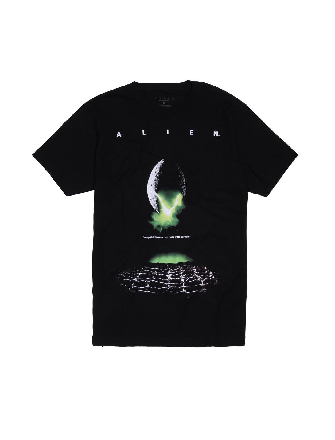 Alien Poster T-Shirt, BLACK, hi-res
