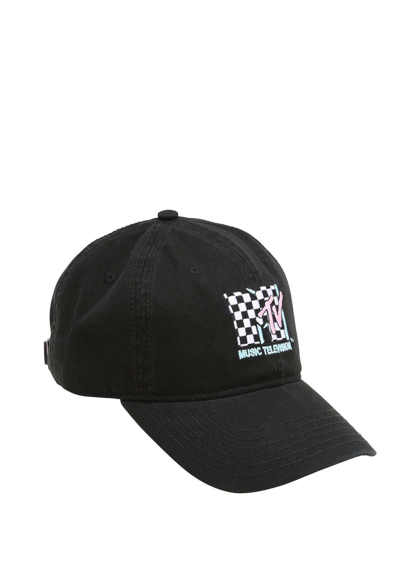 MTV Checkerboard Logo Dad Cap, , hi-res