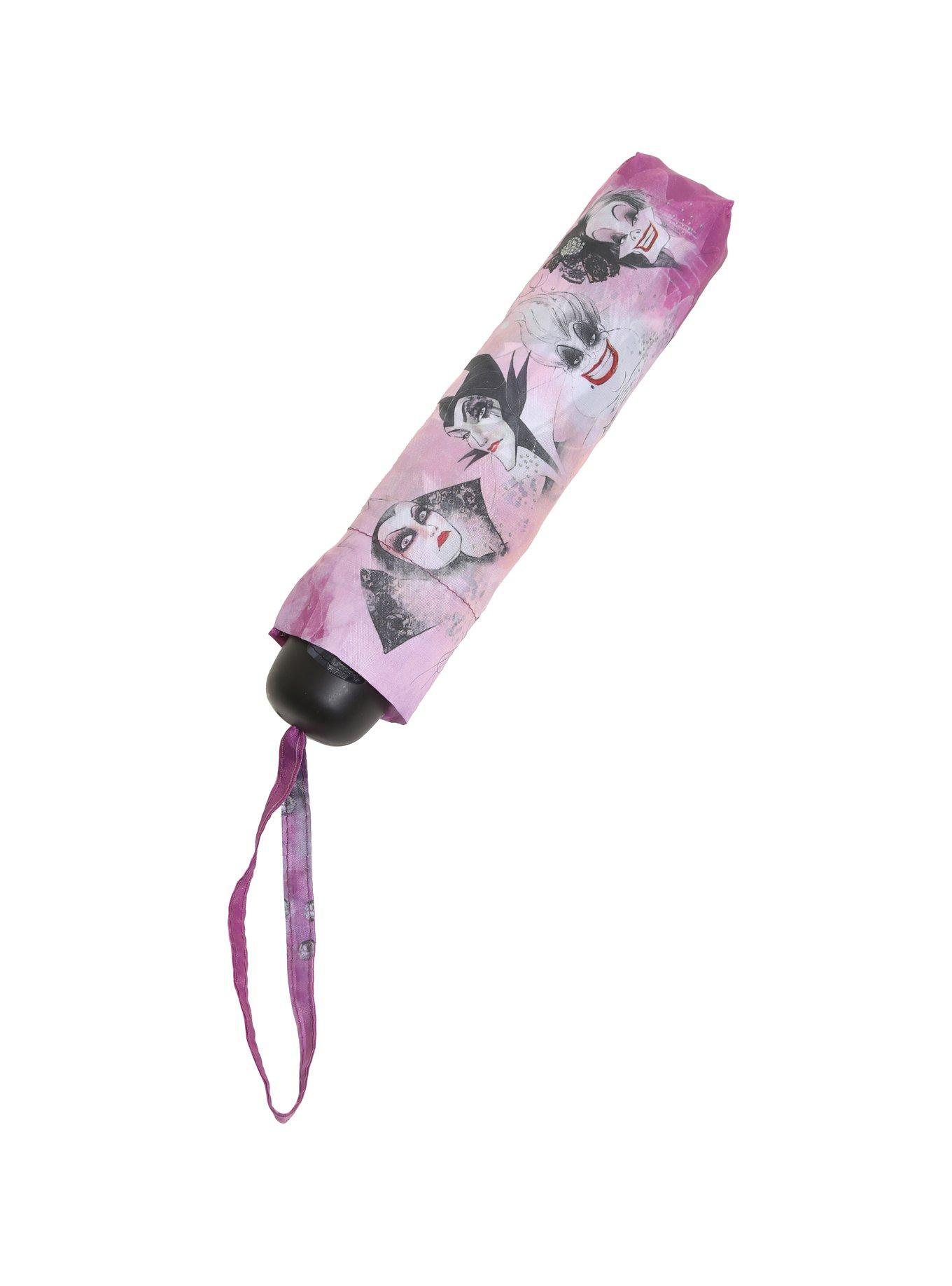 Disney Villains Watercolor Portraits Compact Umbrella, , hi-res