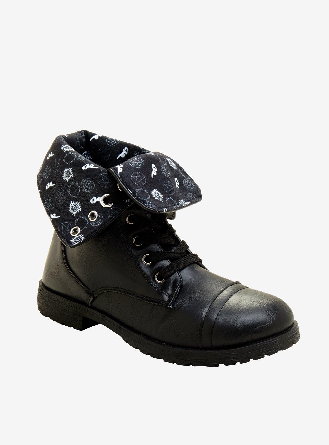 Supernatural Anti-Possession Combat Boots, BLACK, hi-res