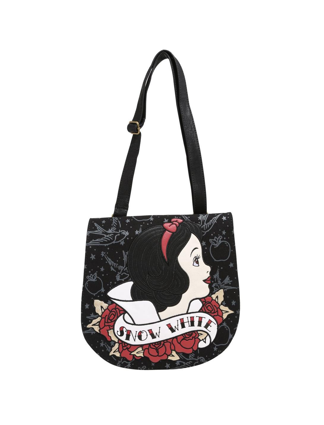 Loungefly Disney Snow White Tattoo Flash Saddle Bag, , hi-res