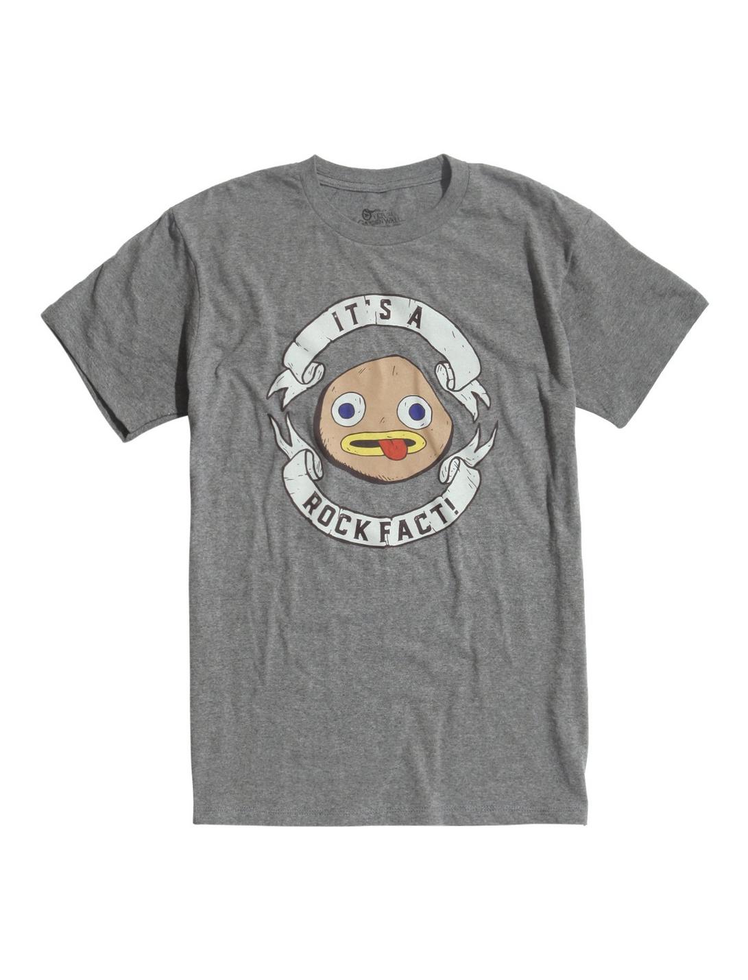 Plus Size Over the Garden Wall It's A Rock Fact T-Shirt, GREY, hi-res