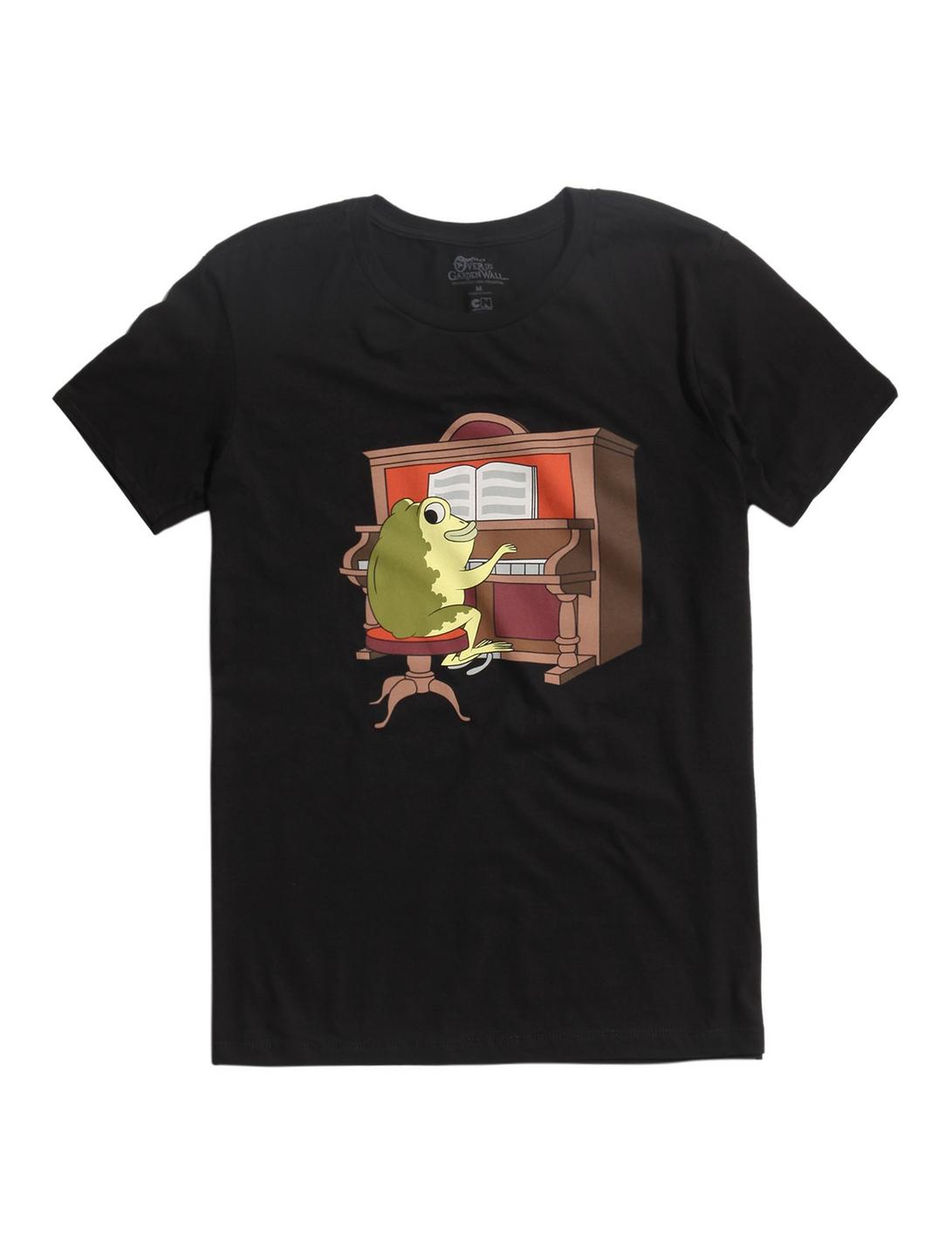 Over The Garden Wall Frog Piano T-Shirt, BLACK, hi-res
