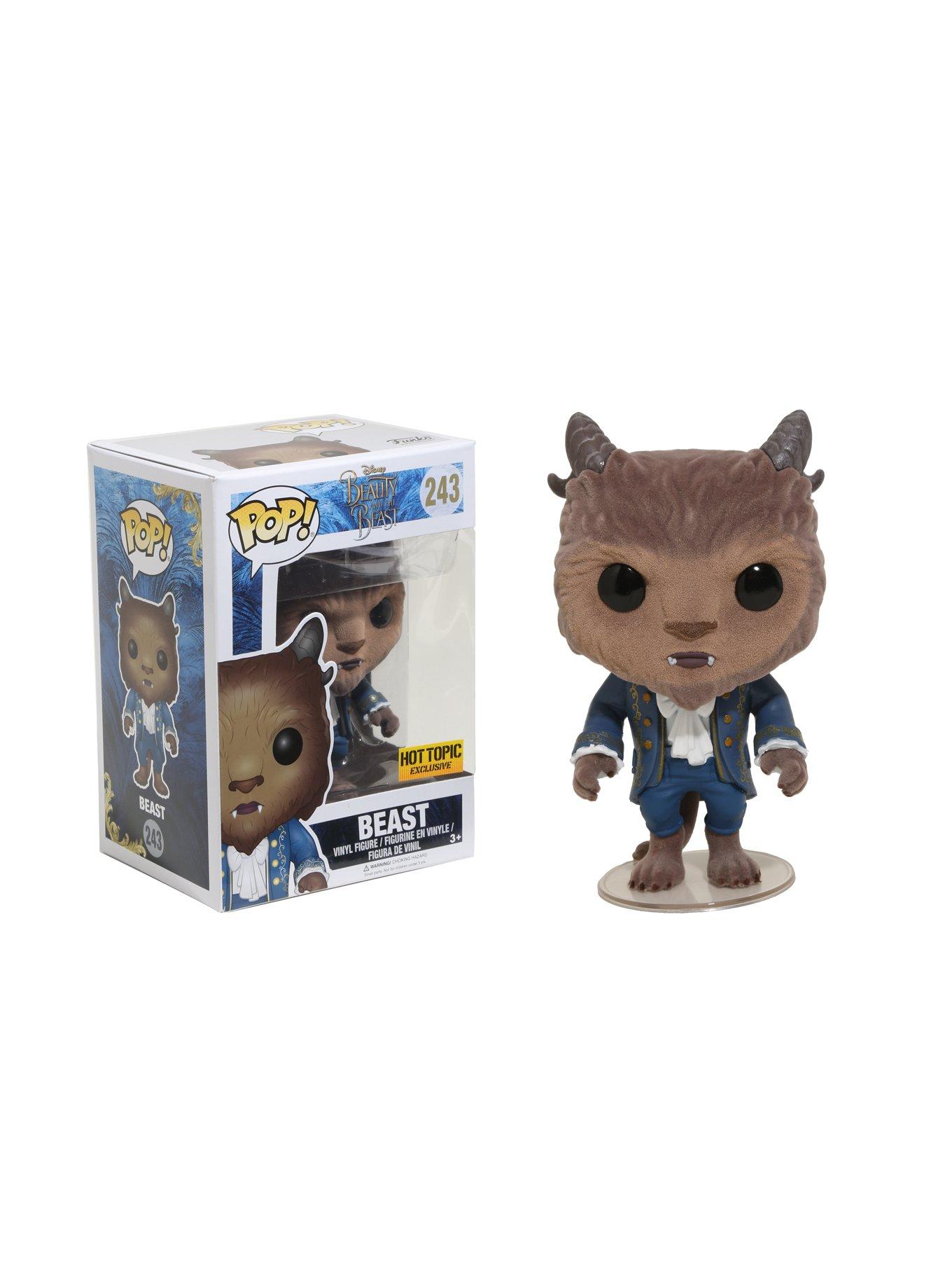 Funko Disney Beauty And The Beast Pop! Beast (Flocked) Vinyl Figure Hot Topic Exclusive, , hi-res