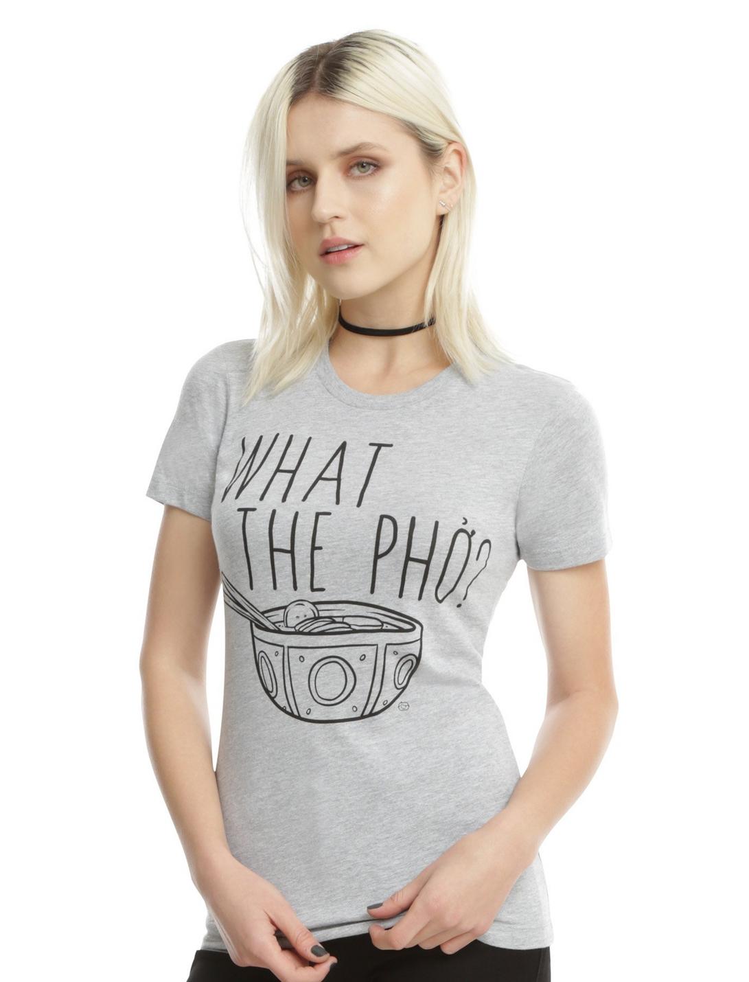 What The Pho Girls T-Shirt, WHITE, hi-res