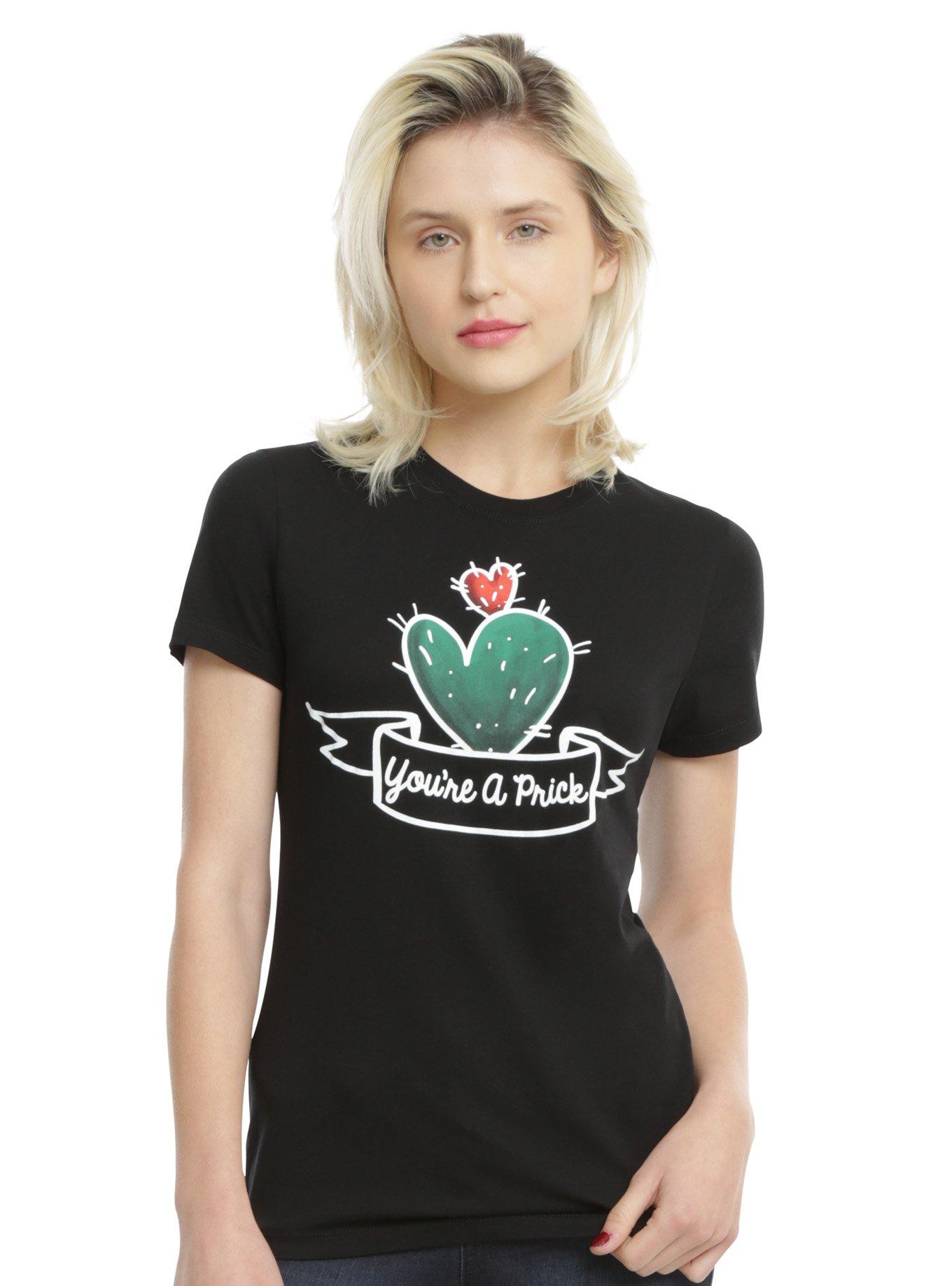 You're A Prick Girls T-Shirt, BLACK, hi-res