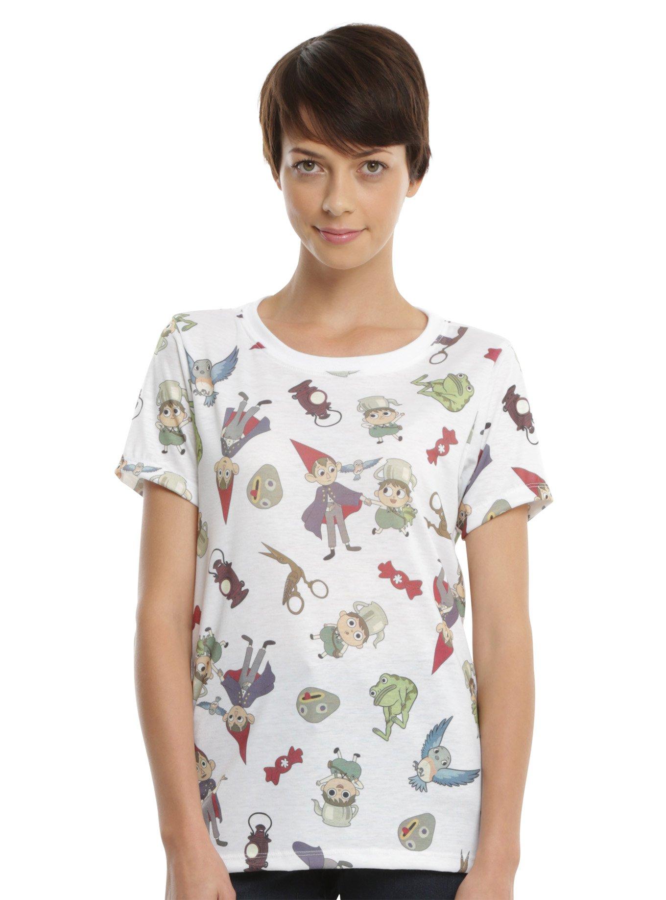 Over The Garden Wall Toss Print Girls T-Shirt