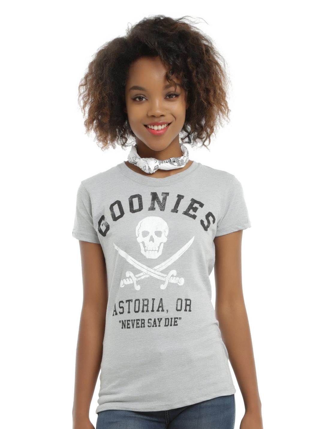 The Goonies Never Say Die Girls T-Shirt, BLACK, hi-res