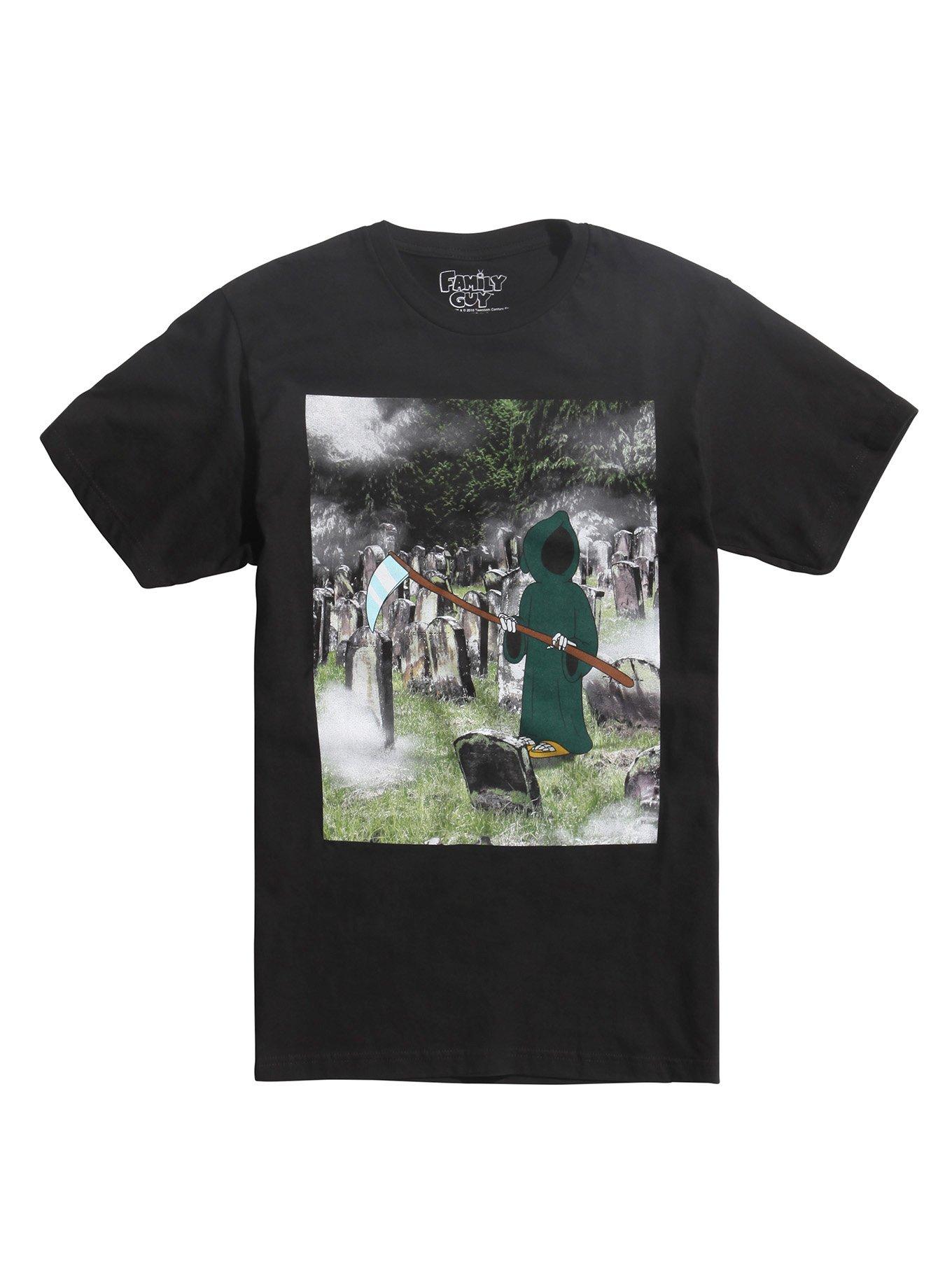 Family Guy Death T-Shirt, BLACK, hi-res