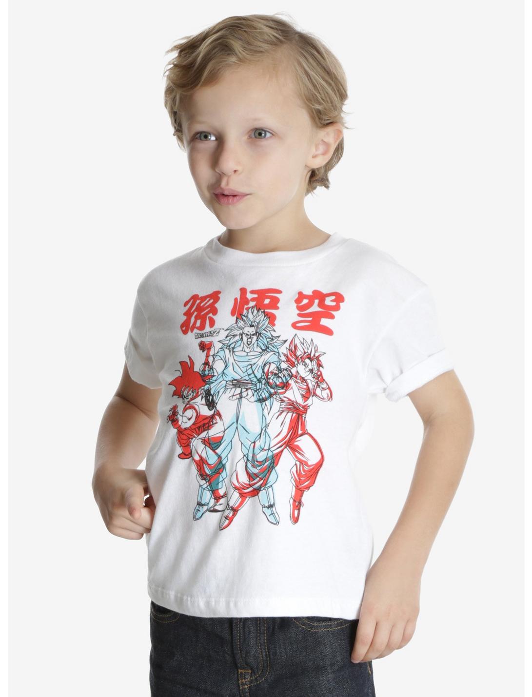 Dragon Ball Z Red & Blue Line Art Toddler Tee, WHITE, hi-res