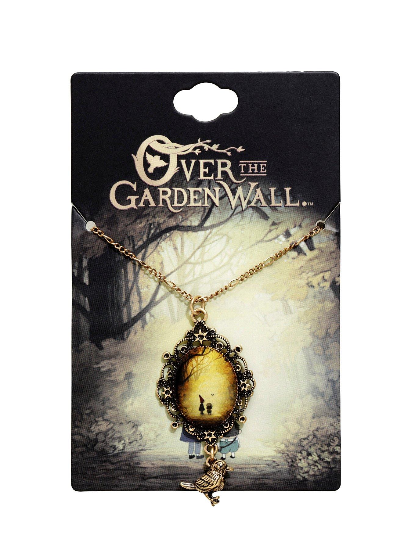 Over The Garden Wall Cameo Scene Bird Necklace, , hi-res