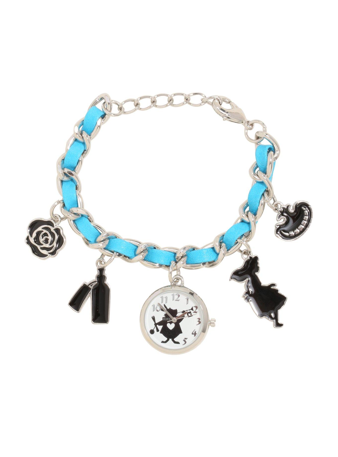 Disney Alice In Wonderland Charm Watch, , hi-res