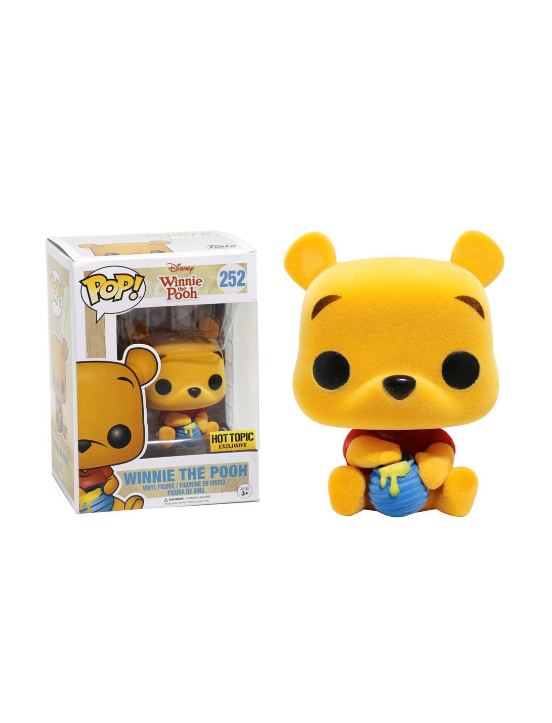 Funko Disney Winnie The Pooh Pop! Winnie The Pooh (Flocked) Vinyl Figure Hot Topic Exclusive, , hi-res