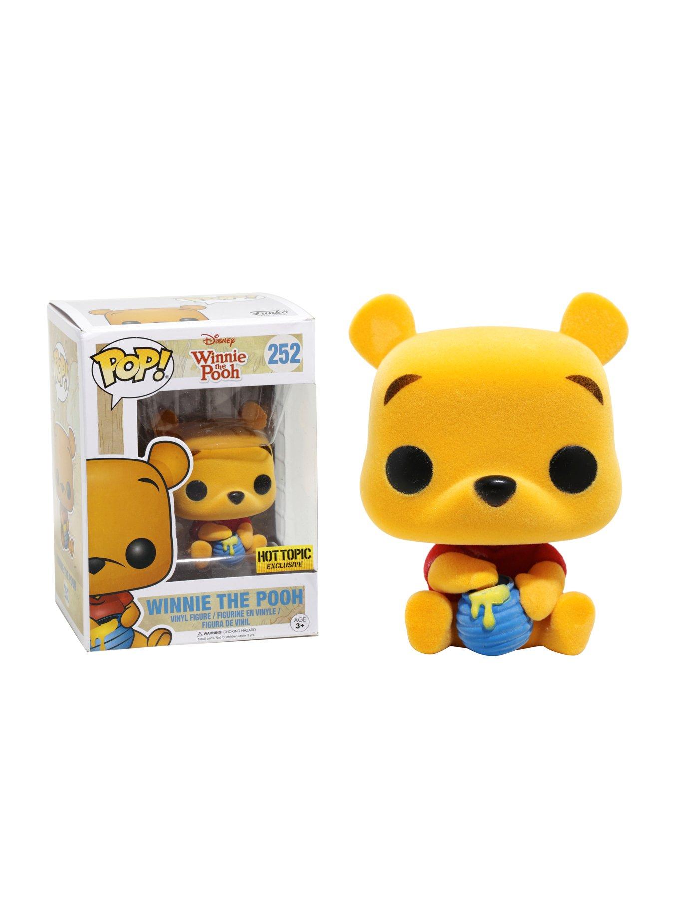 Funko Disney Winnie The Pooh Pop! Winnie The Pooh (Flocked) Vinyl Figure Hot Topic Exclusive, , hi-res