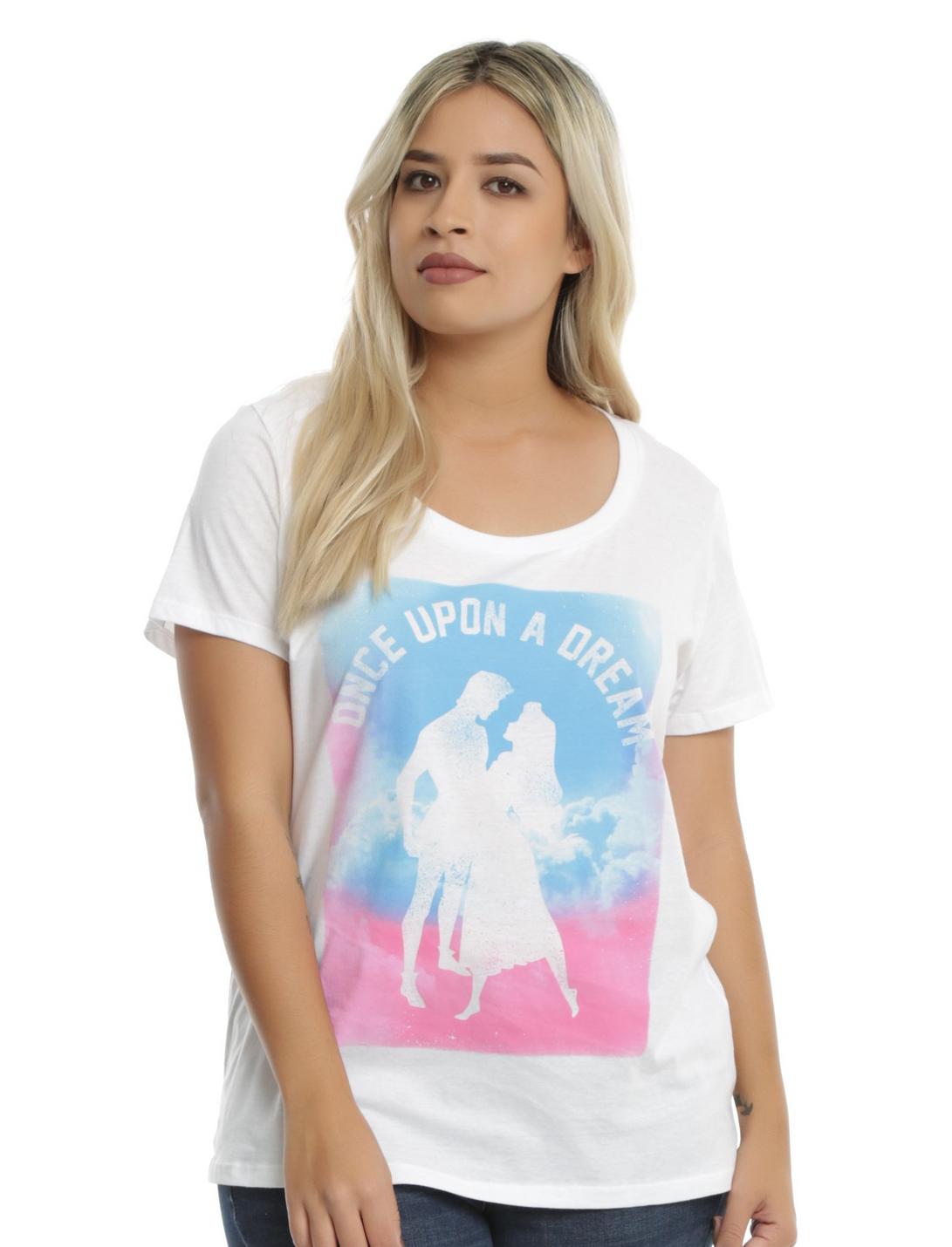 Disney Sleeping Beauty Once Upon A Dream Girls T-Shirt Plus Size, WHITE, hi-res