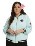 Disney Lilo & Stitch Patched Girls Satin Souvenir Jacket Plus Size, MINT, hi-res