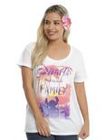 Disney Lilo & Stitch Ohana Means Family Girls T-Shirt Plus Size, IVORY, hi-res
