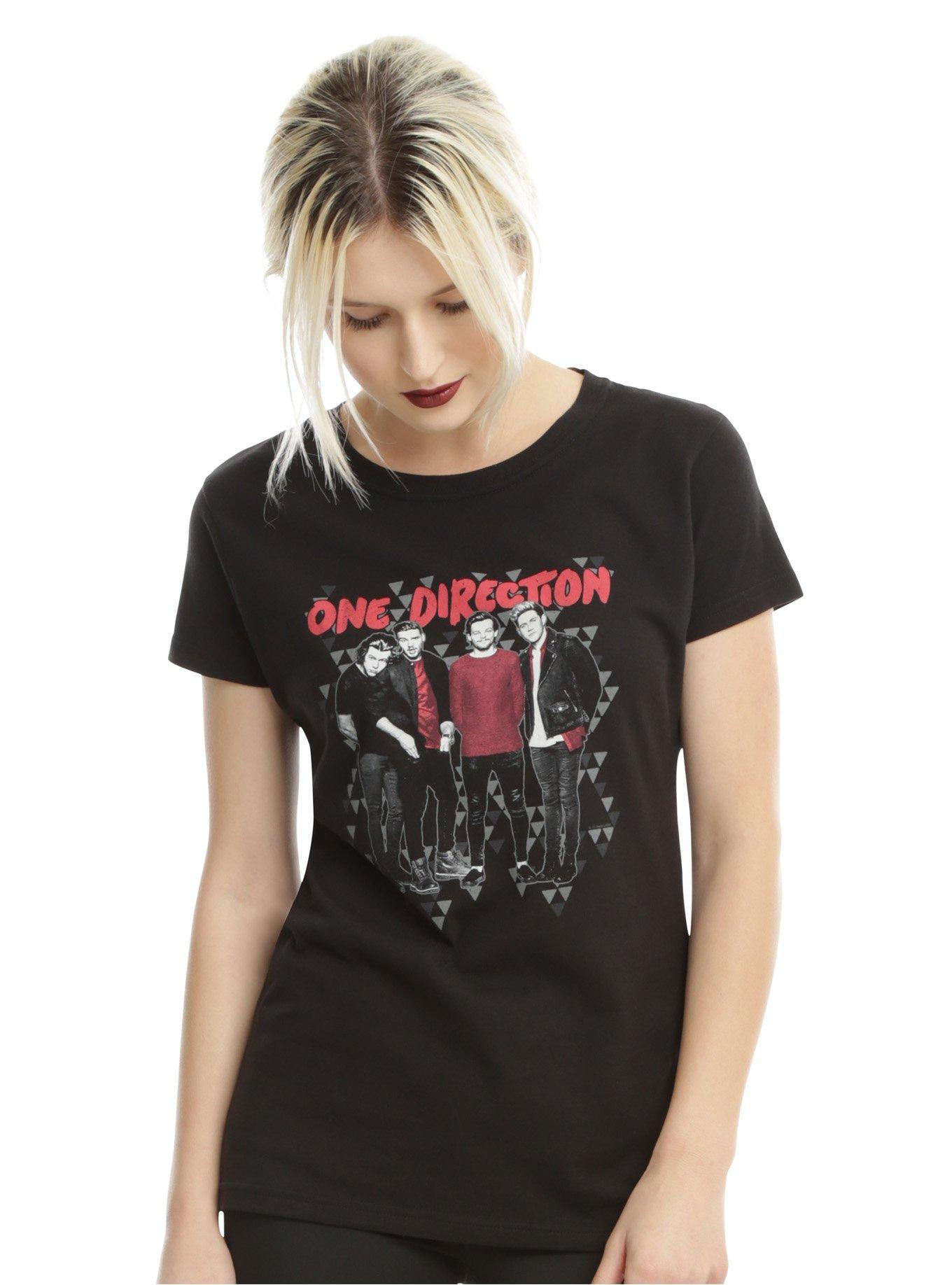 One Direction Group Girls T-Shirt, BLACK, hi-res