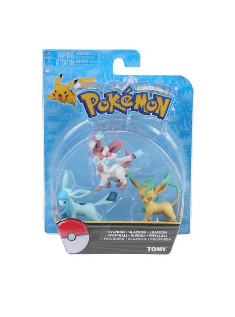 Tomy Pokemon Eevee Evolutions Sylveon Glaceon Leafeon Action