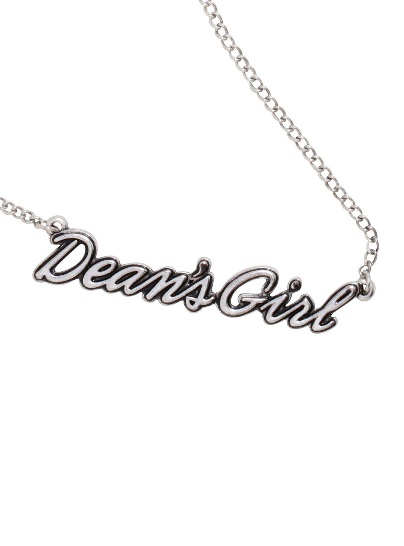 Supernatural Dean's Girl Script Necklace, , hi-res
