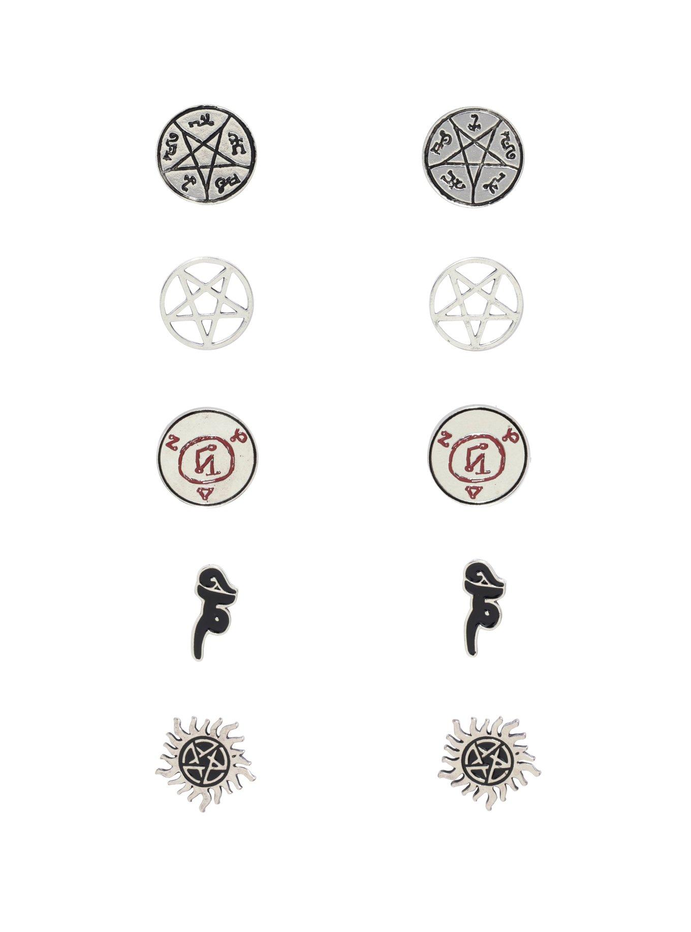 Supernatural Symbols Earring Set | Hot Topic