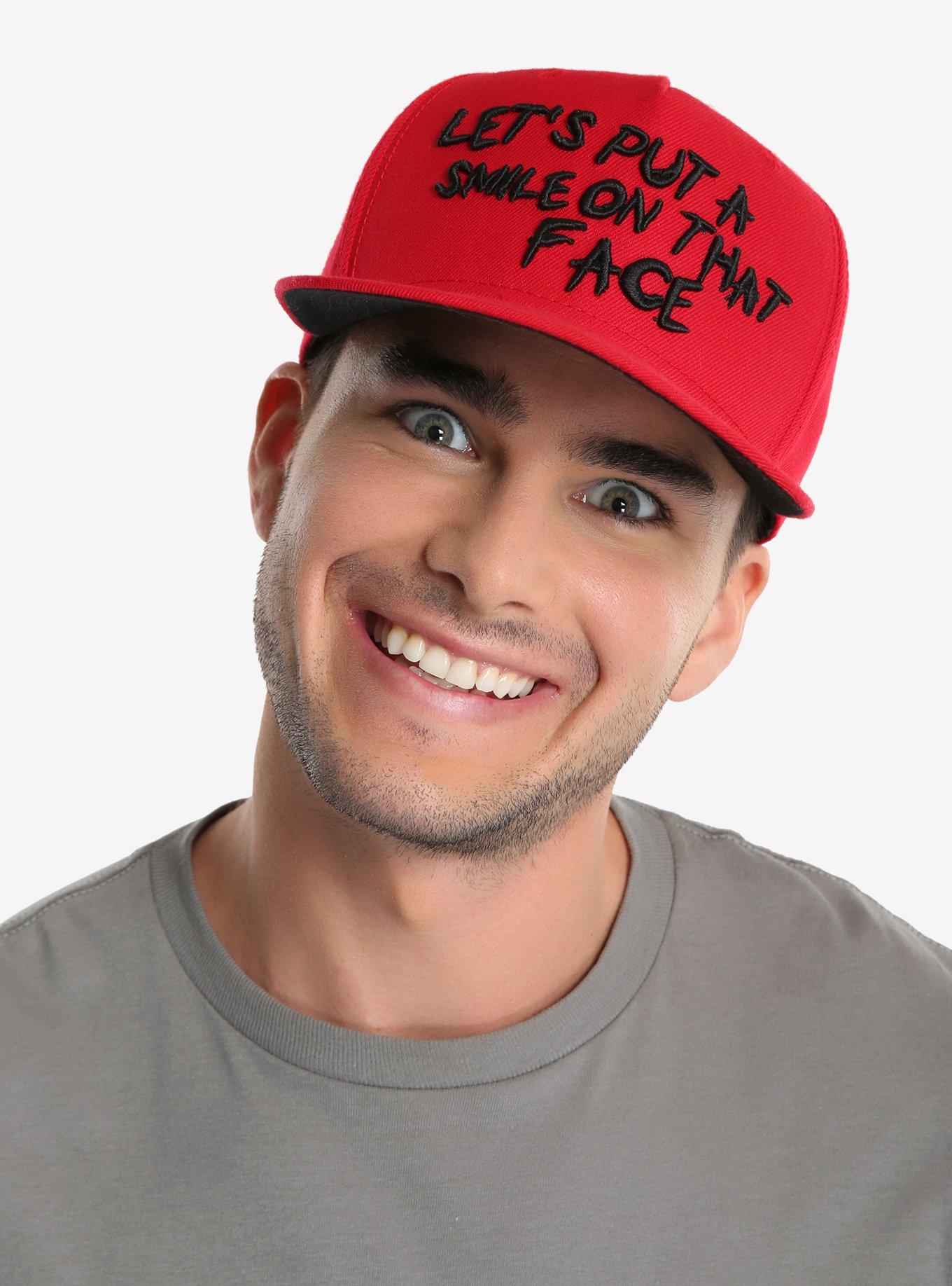 DC Comics The Joker Smile Snapback Hat, , hi-res