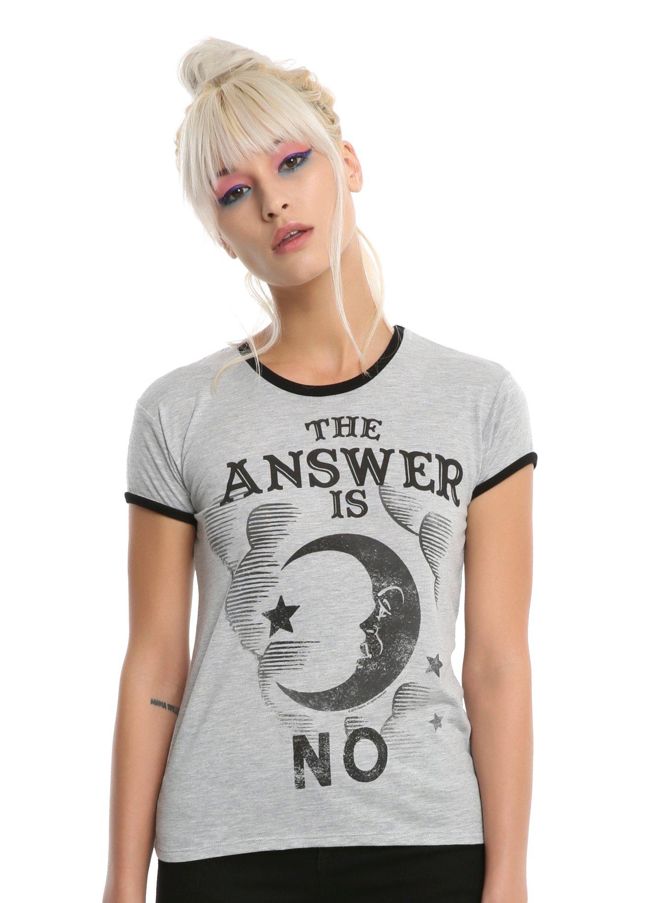 Ouija Answer Is No Girls Ringer T-Shirt | Hot Topic