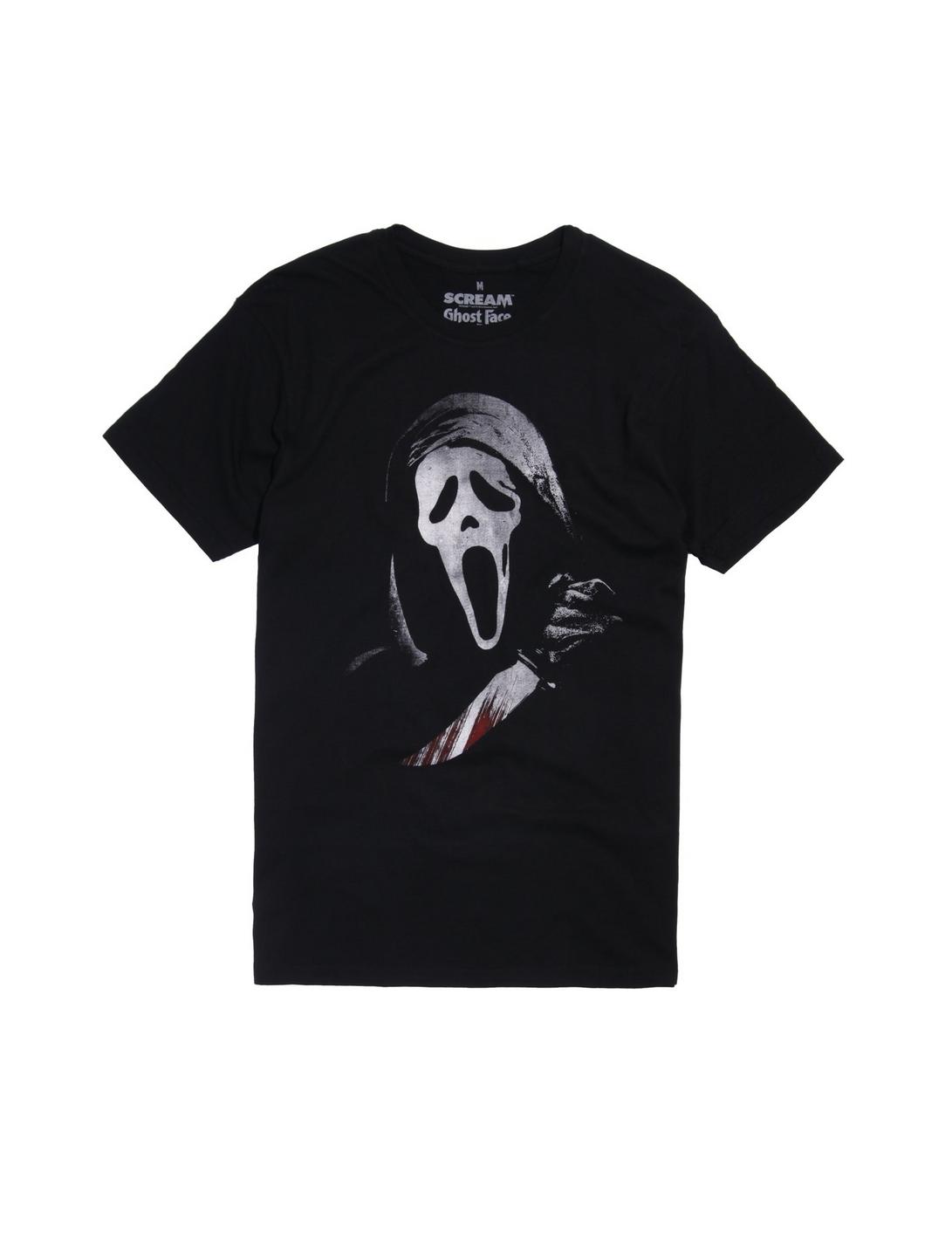 Scream Ghost Face T-Shirt, BLACK, hi-res