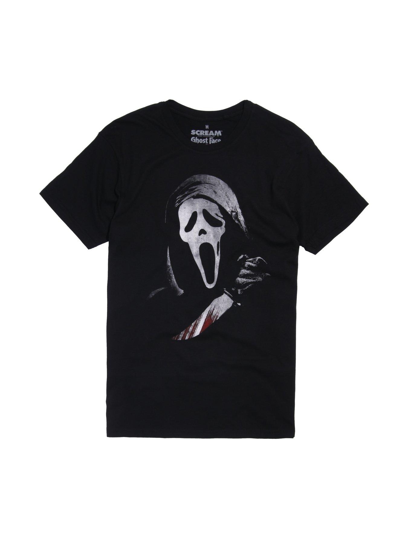 Scream Ghost Face T-Shirt, BLACK, hi-res