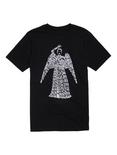 Doctor Who Weeping Angel Don't Blink Text T-Shirt, BLACK, hi-res