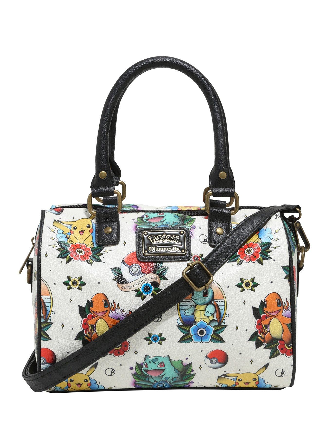 Loungefly Pokemon Original Starters Beach Scene Womens Double Strap  Shoulder Bag Purse: Handbags