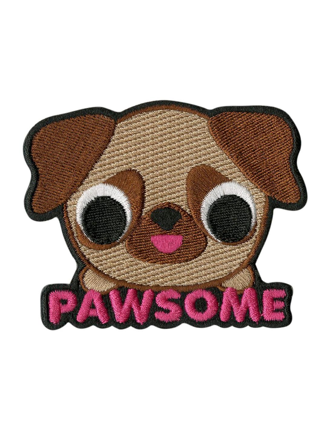 Pawesome Iron-On Patch, , hi-res