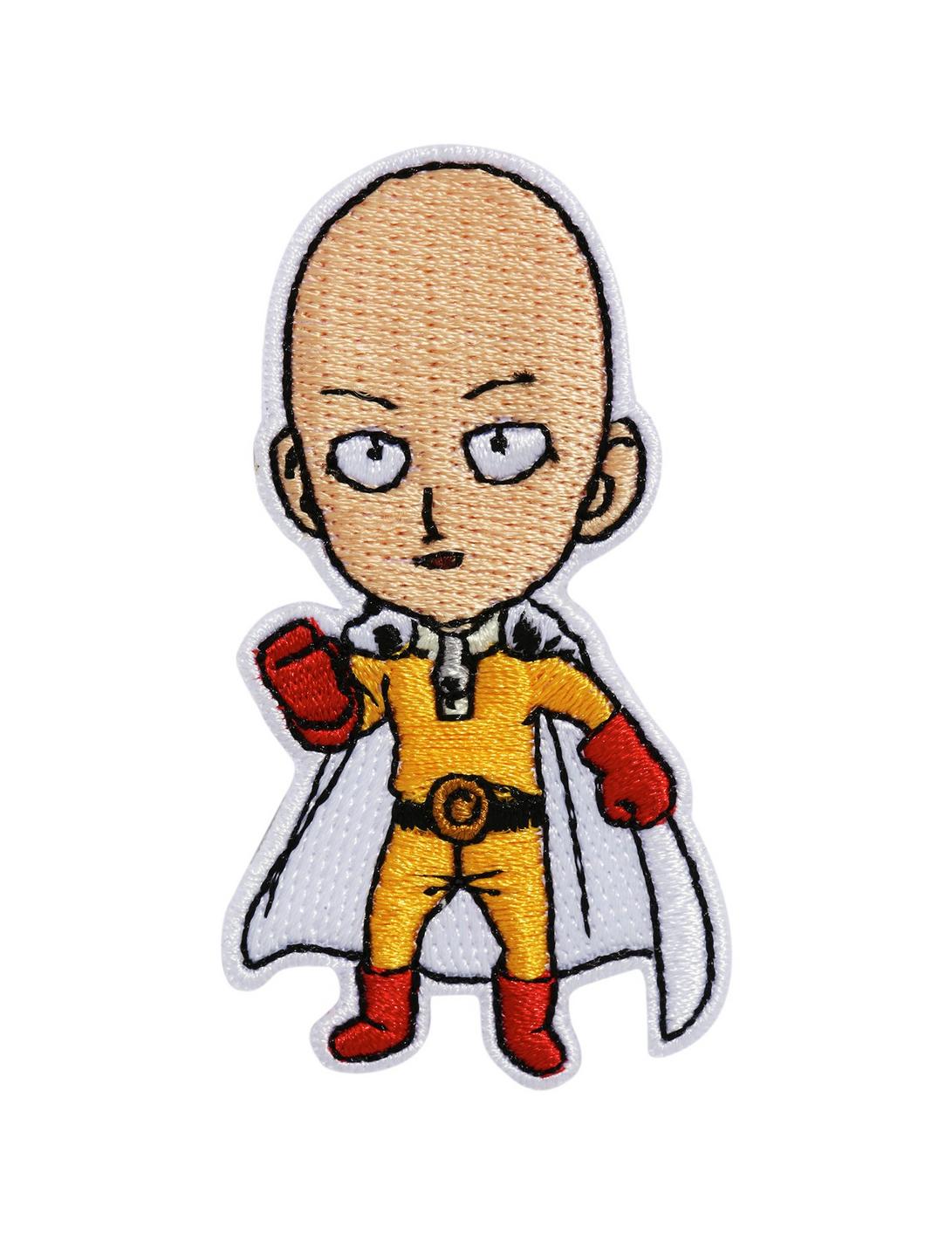 One Punch Man Saitama Iron-On Patch, , hi-res