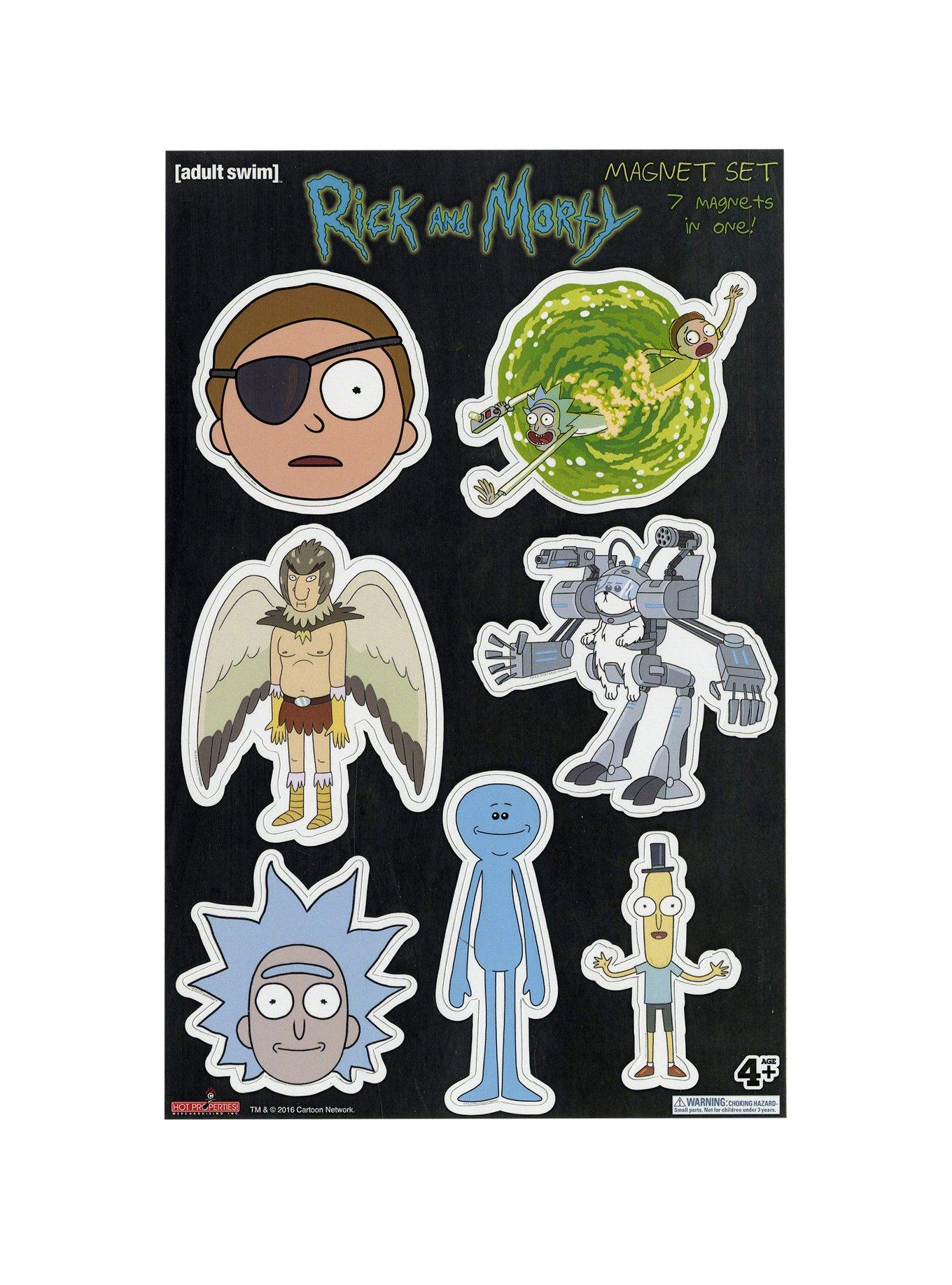 Rick And Morty Magnet Set, , hi-res