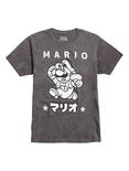 Super Mario Kanji Mario T-Shirt, BLACK, hi-res