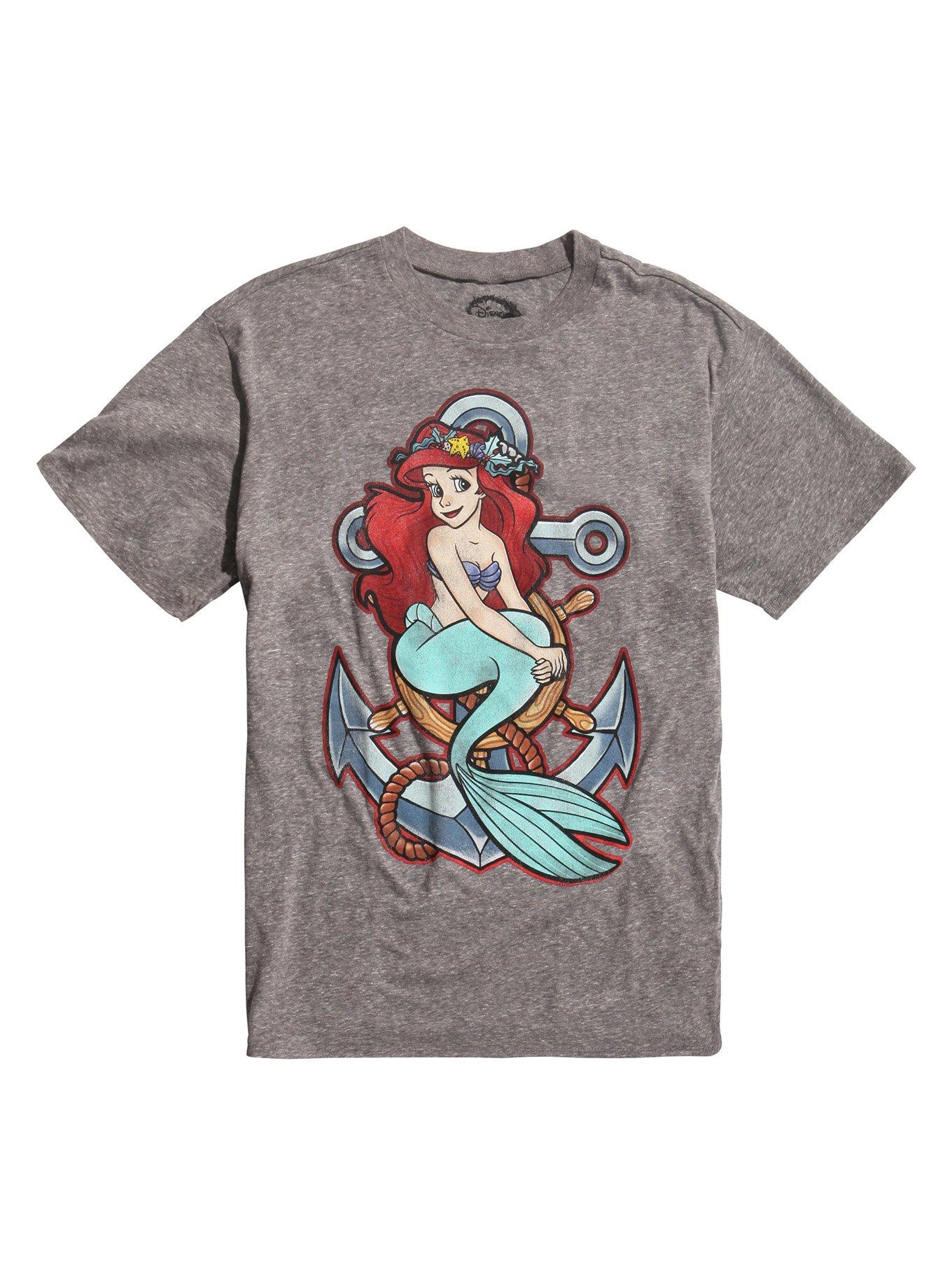 Disney The Little Mermaid Ariel Anchor T Shirt Hot Topic 