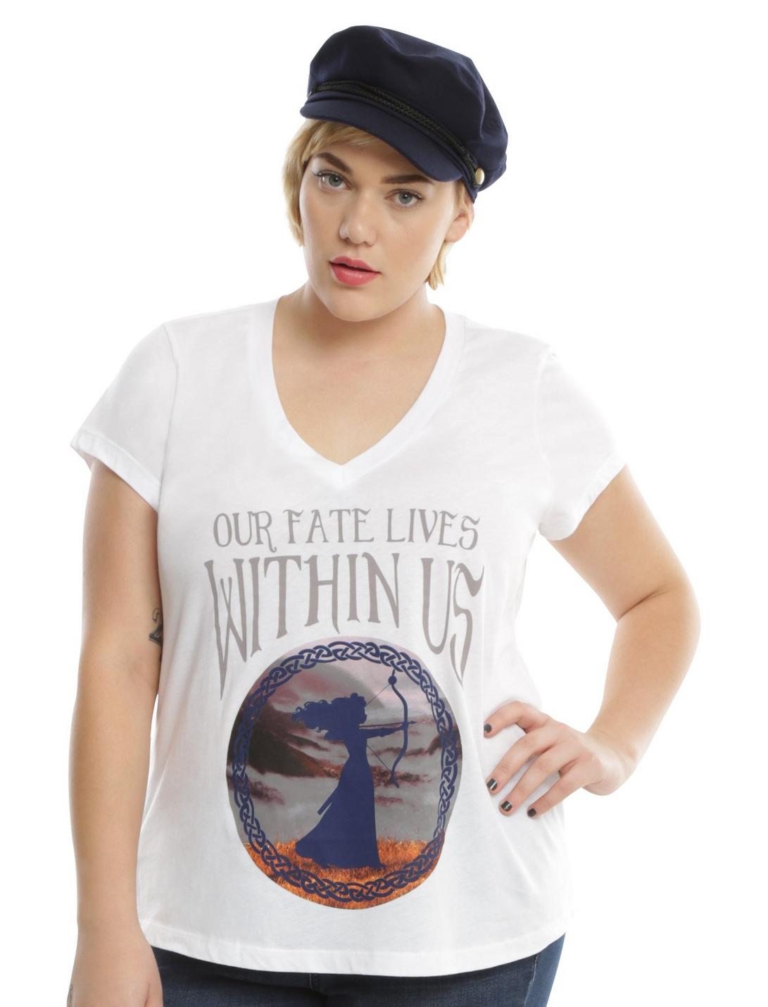 Disney Brave Fate Within Us Girls T-Shirt Plus Size, WHITE, hi-res