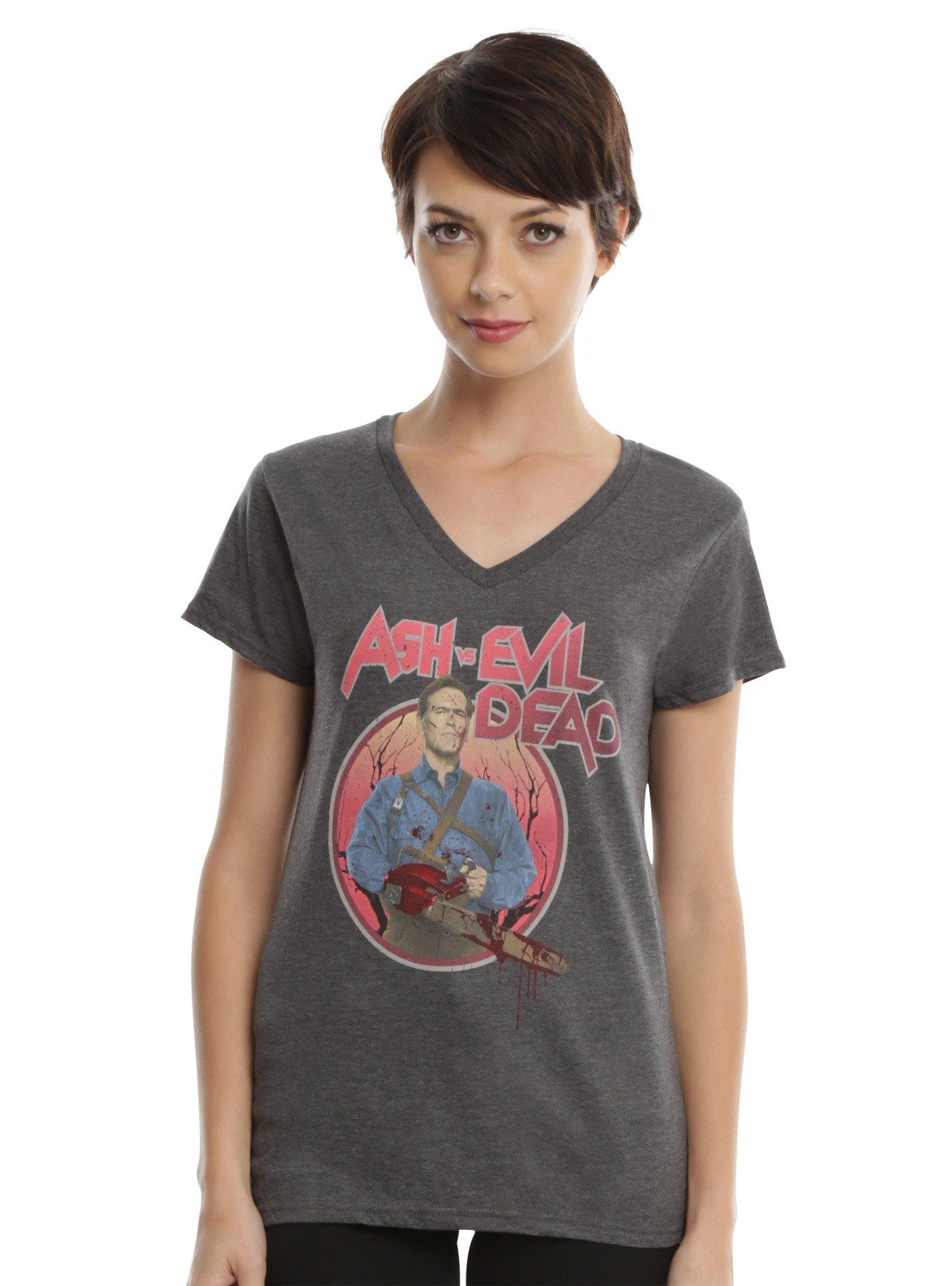 Ash Vs Evil Dead Ash Logo Girls T-Shirt, BLACK, hi-res
