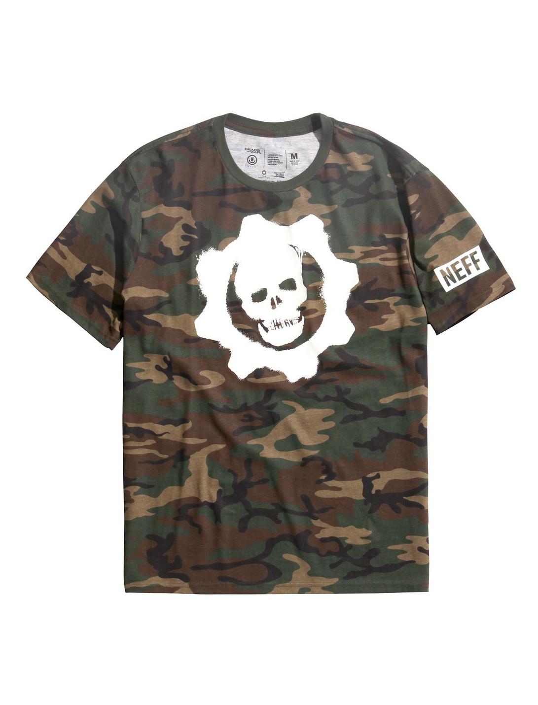 Gears Of War 4 X Neff Omen Logo Camo T-Shirt, CAMO, hi-res