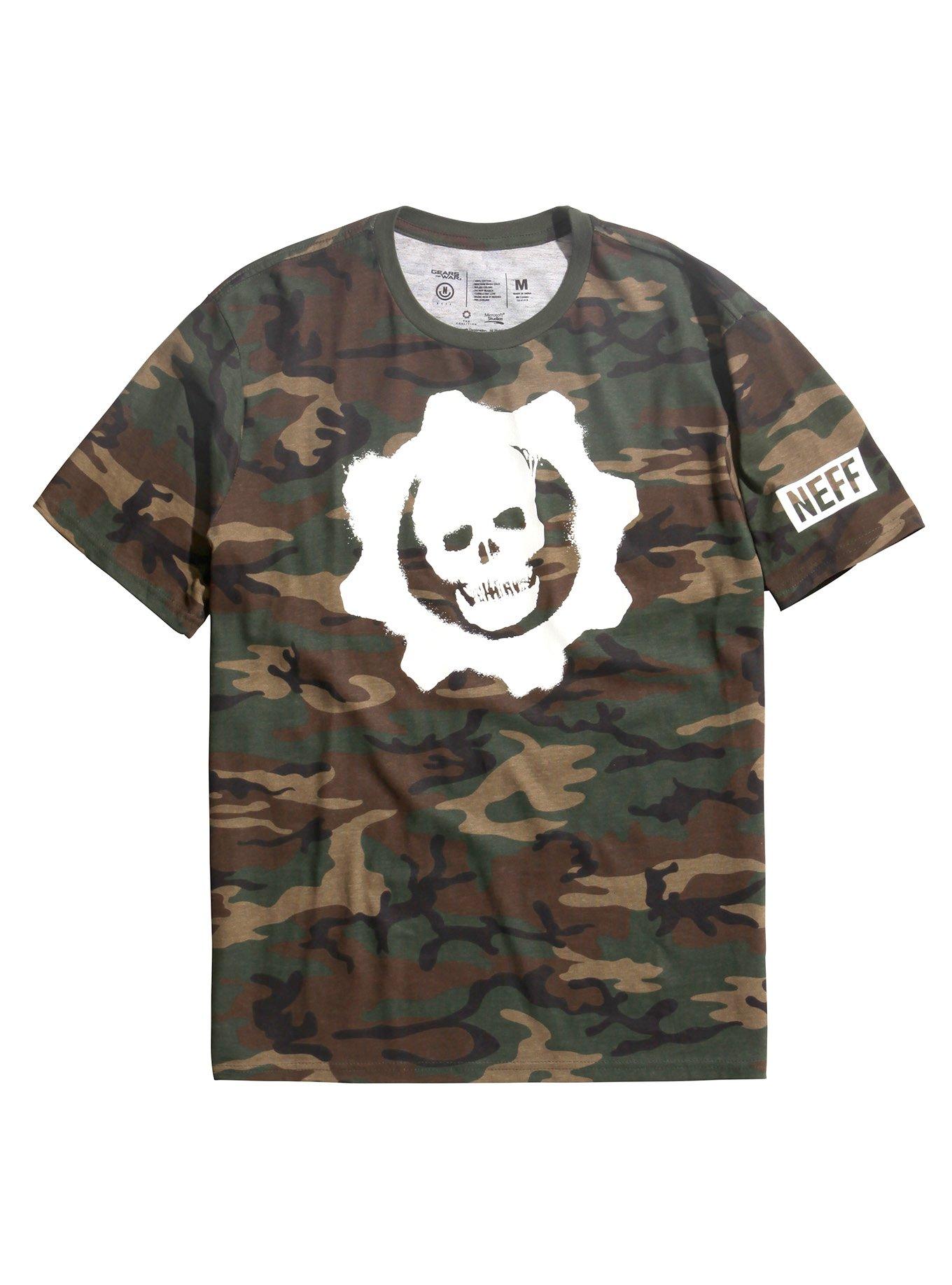 Gears Of War 4 X Neff Omen Logo Camo T-Shirt, CAMO, hi-res