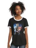 Marvel Guardians Of The Galaxy Baby Groot Girls Ringer T-Shirt, BLACK, hi-res