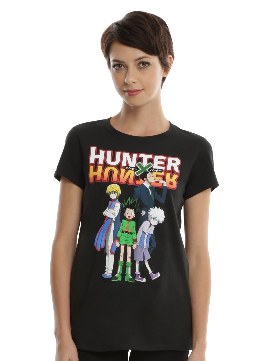 Hunter X Hunter Group Girls T-Shirt, BLACK, hi-res