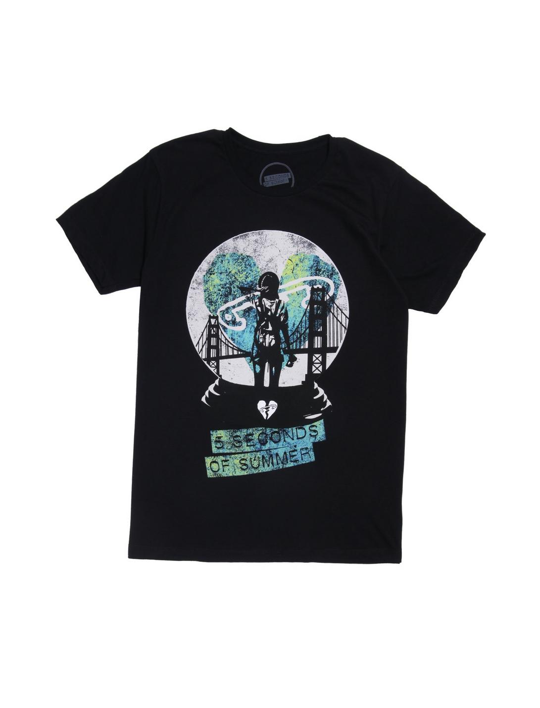 5 Seconds Of Summer Snow Globe T-Shirt, BLACK, hi-res