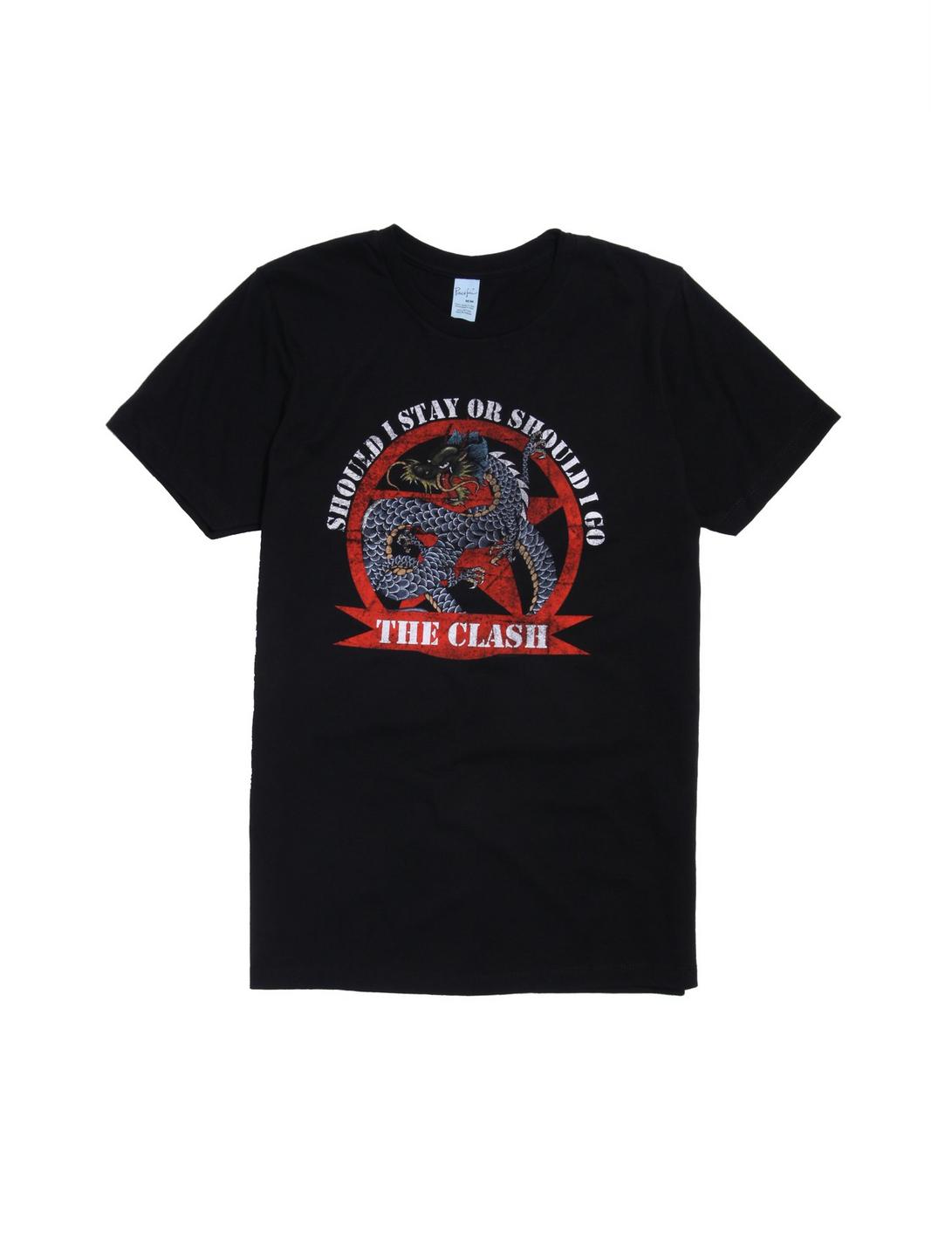 The Clash Should I Stay Or Should I Go T-Shirt, BLACK, hi-res